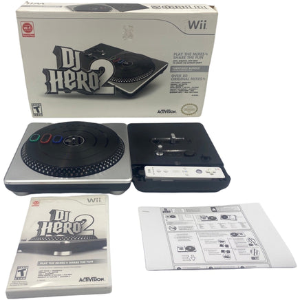 View of all contents of DJ Hero 2 [Turntable Bundle] - Wii
