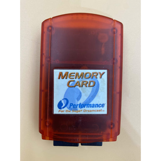 Memory Card Red Performance - Sega Dreamcast - Premium Console Memory Card - Just $17.69! Shop now at Retro Gaming of Denver