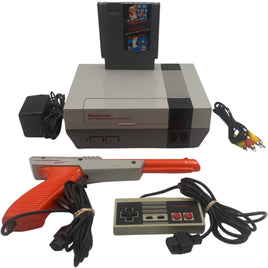 Top view of NES System with Orange Zapper