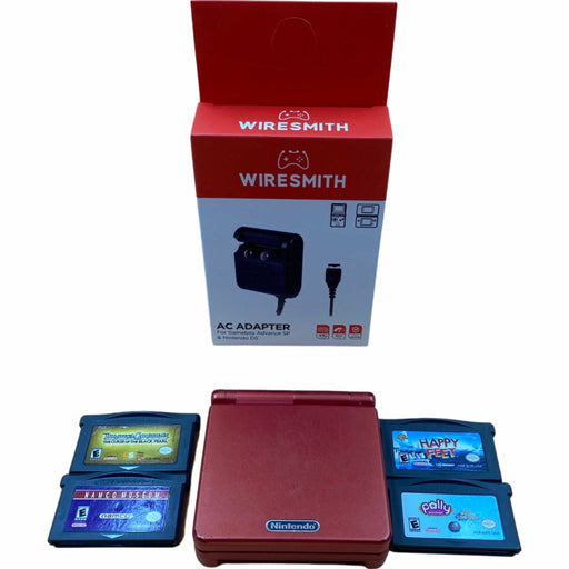 Red Gameboy Advance SP (4 Game Bundle & Charger) - Premium Video Game Consoles - Just $144.99! Shop now at Retro Gaming of Denver
