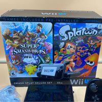 Box view of Wii U Console Deluxe: Super Smash Bros & Splatoon Edition 