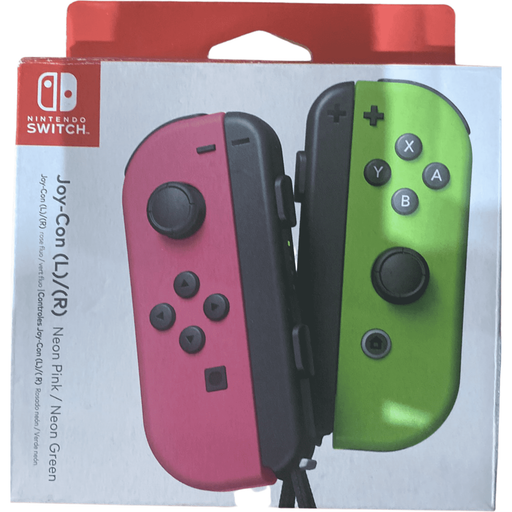 Neon Pink / Neon Green Joy Con's for Nintendo Switch - Just $49.99! Shop now at Retro Gaming of Denver