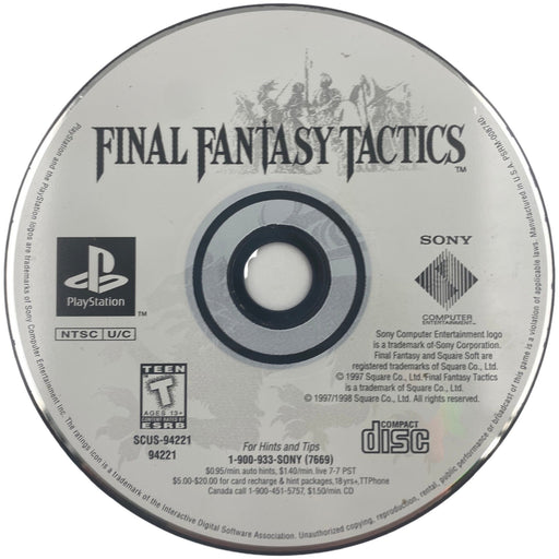 Final Fantasy Tactics - PlayStation (LOOSE) - Premium Video Games - Just $16.99! Shop now at Retro Gaming of Denver