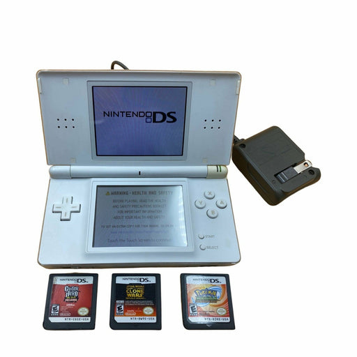 White Nintendo DS Lite (With Pokemon Ranger: Guardian Signs) - Premium Video Game Consoles - Just $85.99! Shop now at Retro Gaming of Denver