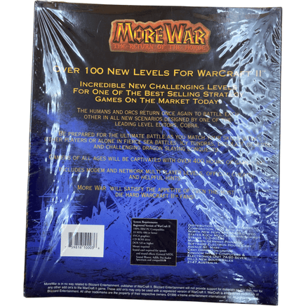 Back Cover view of More War - The Return of the Horde for PC